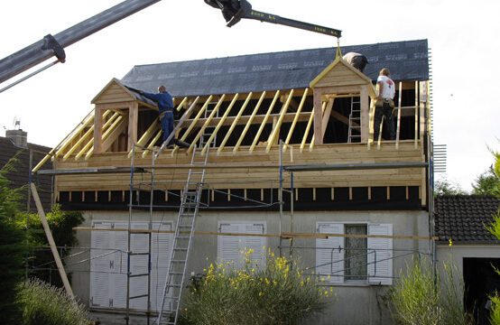 surelevation sur une maison
